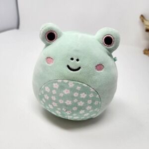 Squishmallows Fritz The Frog 5" Floral Belly Plush Stuffed Animal Toy